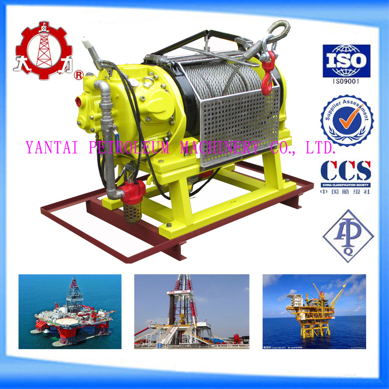 Jqh50*12 Air Winch Tugger with Hand Brake Auto Brake 50kn