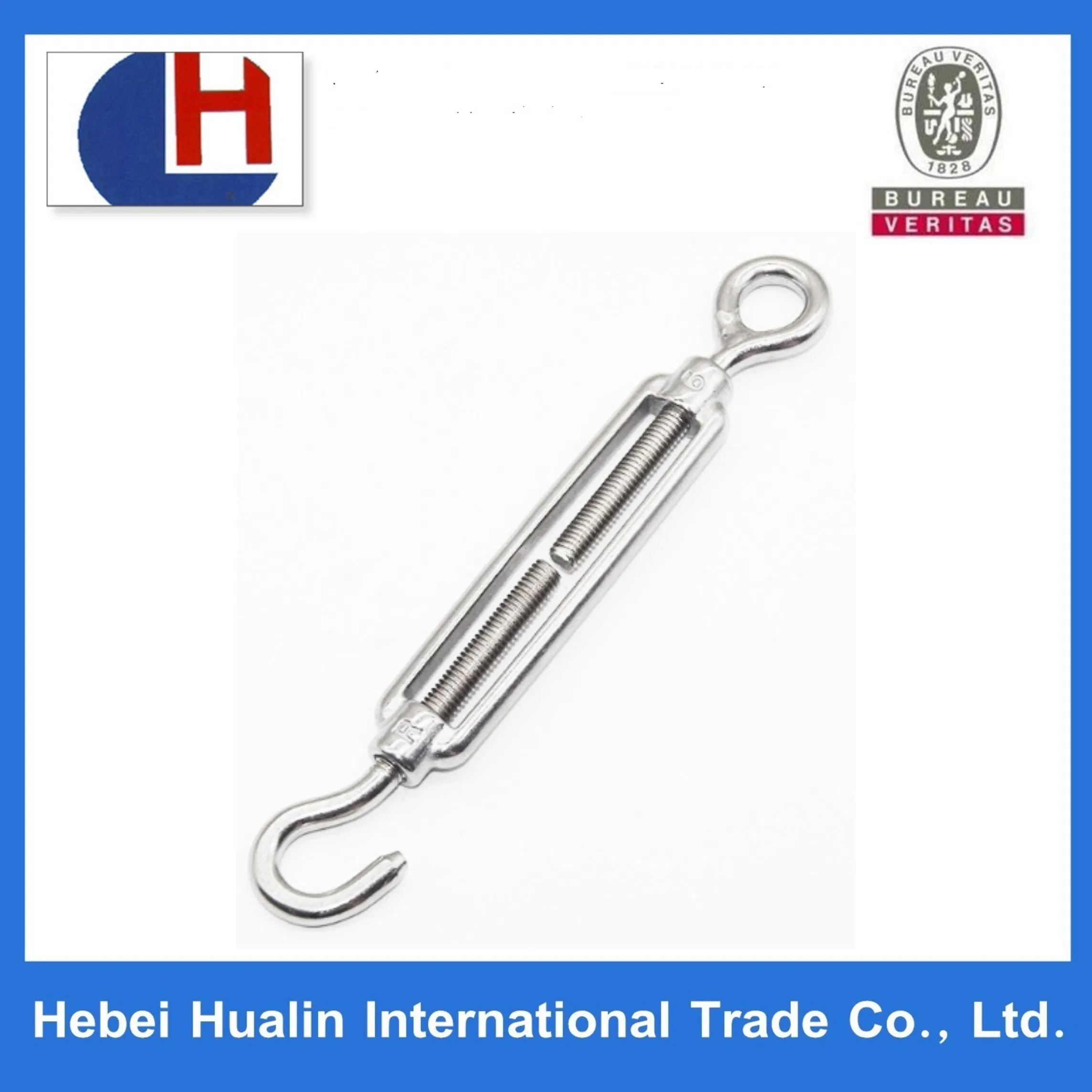 Stainless Steel Open Body Hook Eye Turnbuckle