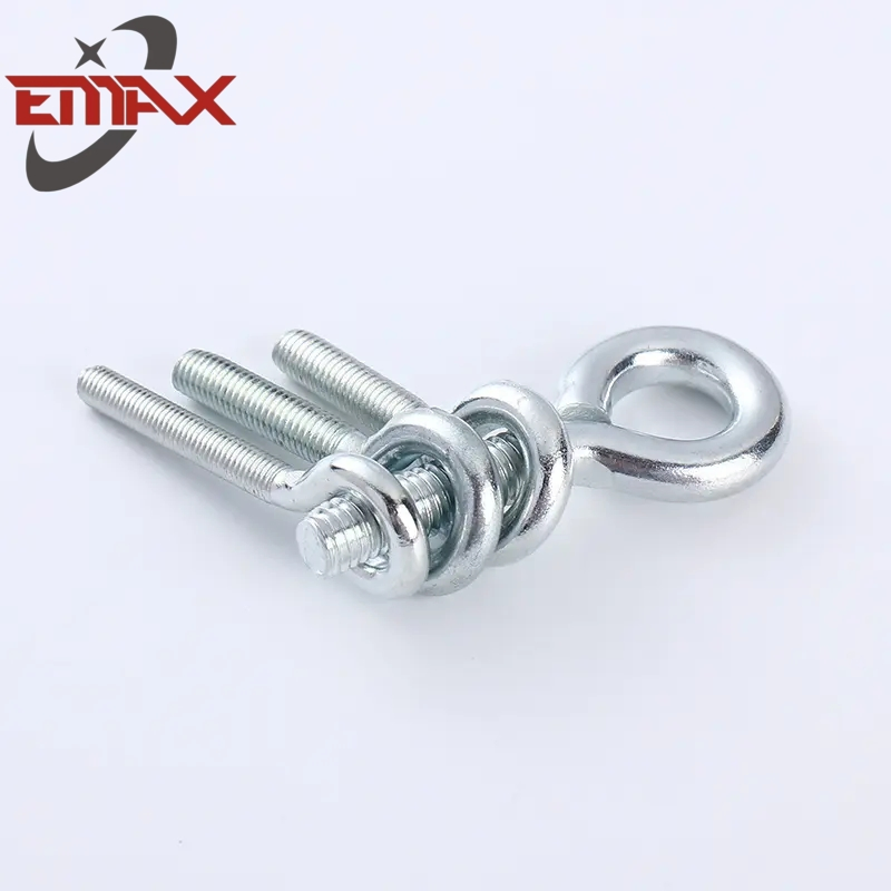 Carbon Steel Forged Eye Bolt Galvanized DIN58o Lifting Eye Bolt with Nut