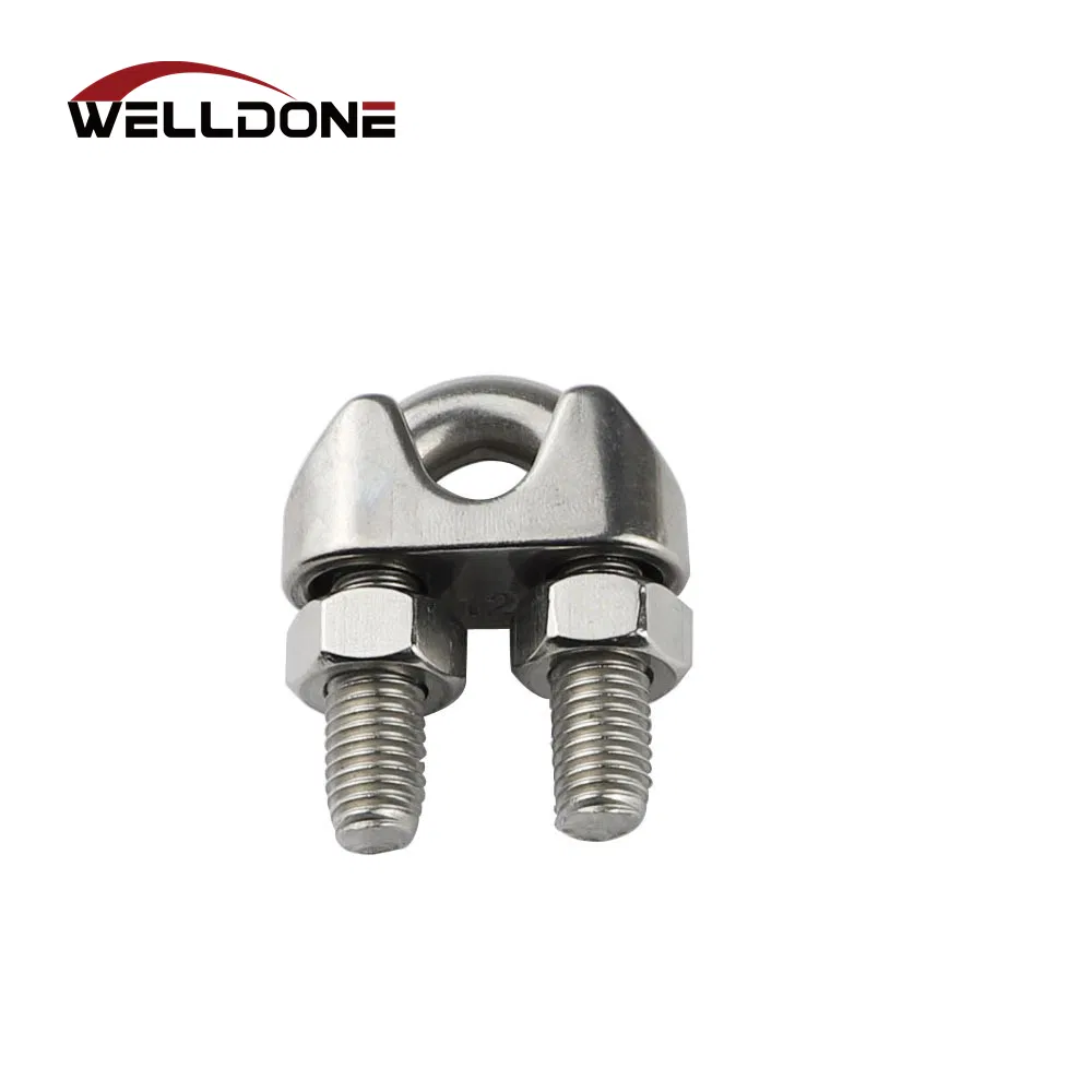 304 316 Stainless Steel JIS Us Type Malleable DIN741 Wire Rope Clips