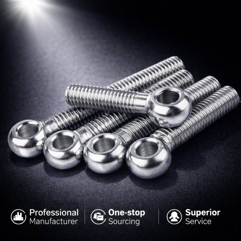 GB 798 1976 Eye Bolt Stainless Steel A2 A4 Old Standard Swing Bolt with Eyelet