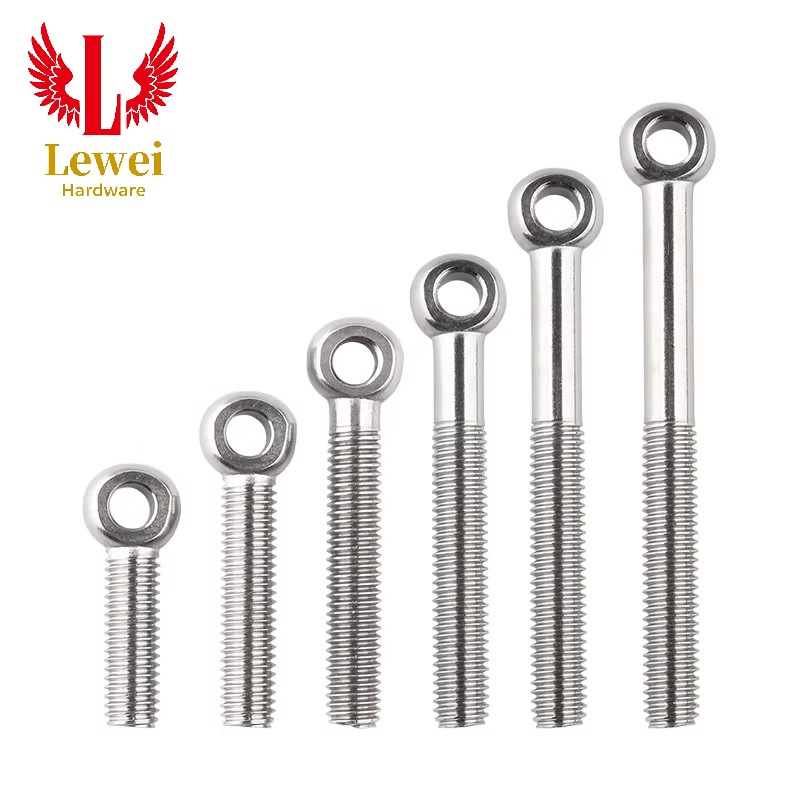 Made in China Shipbuilding Eye-Bolt, A2-70 A4-80 DIN444 SS304 SS316 Stainless Steel Eye Bolt, M5-M48 M20 M24 M36 M50 Max 200mm Lifting Eyebolt