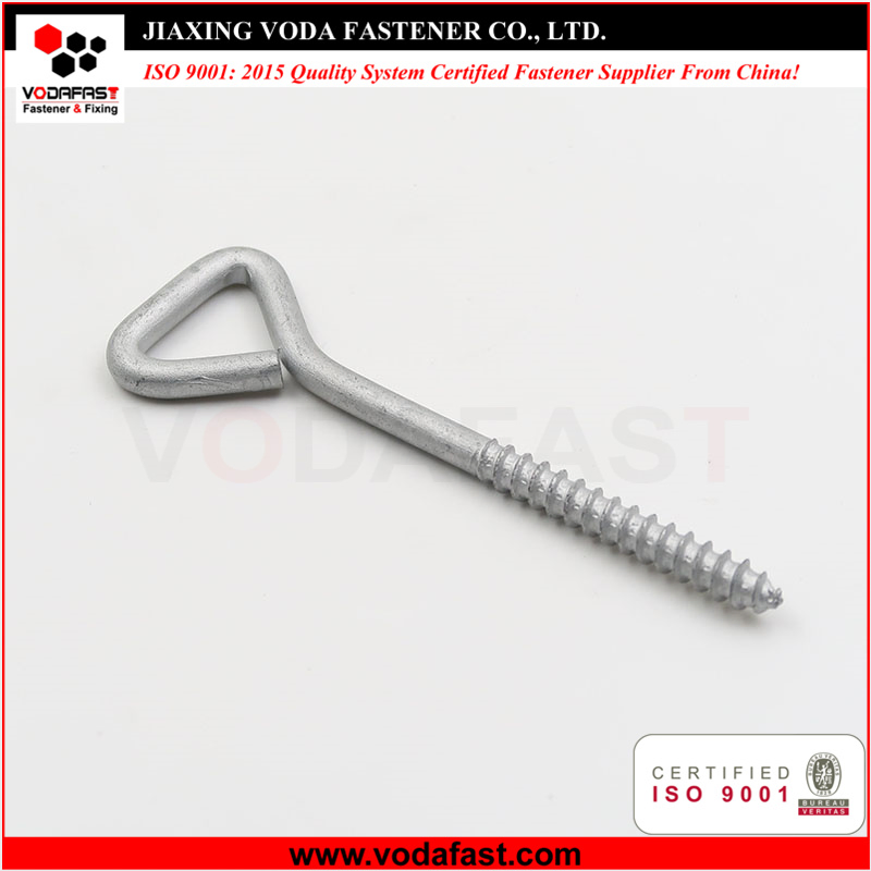 Vodafast Eye Hook Pig Tail Bolt with Nuts Hot DIP Galvanized