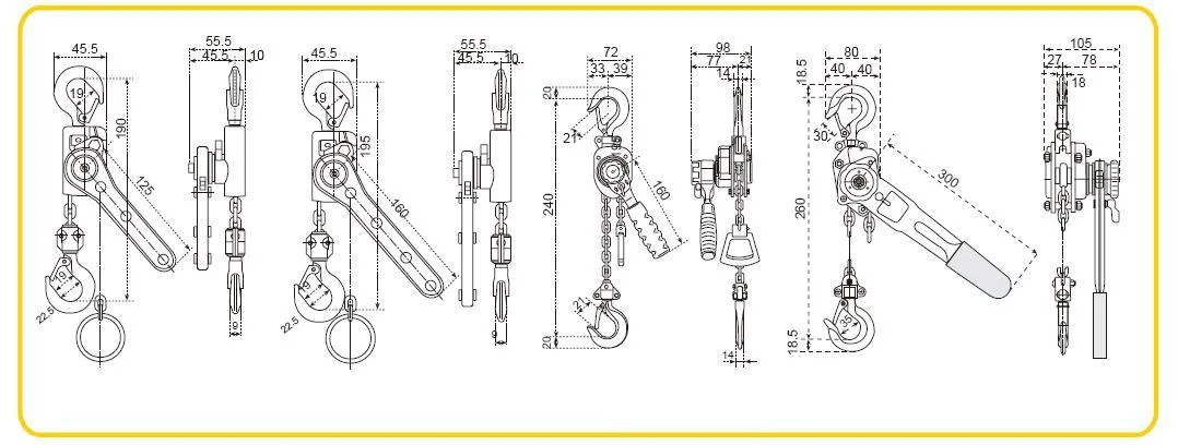 Mini Smallest Lightest Lever Hoist