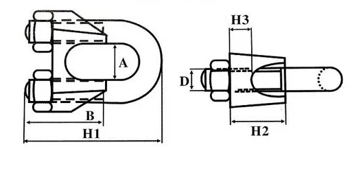 Wire Rope Clip Detail