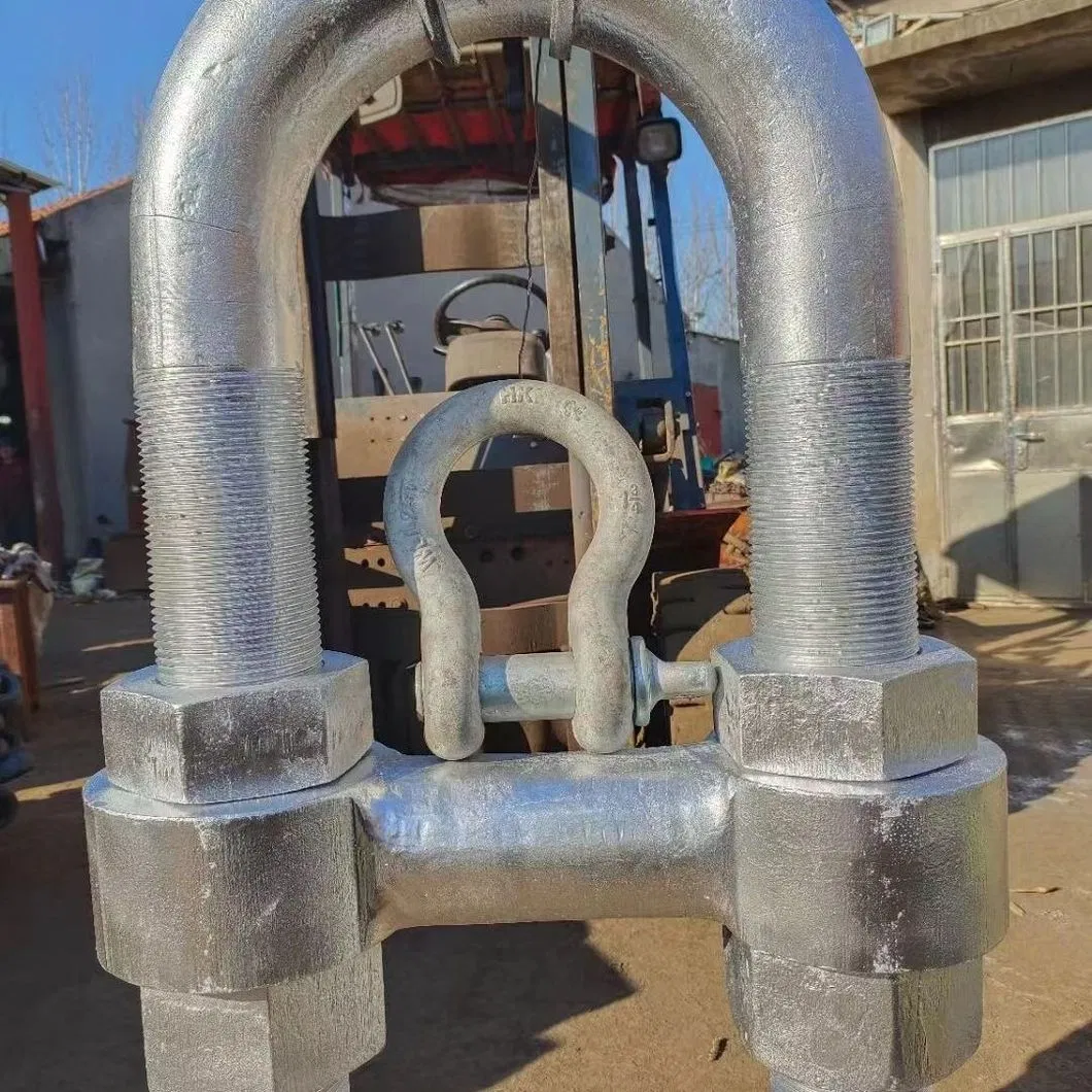 U. S Type Forged HDG Carbon/Alloy Steel Screw Pin Bow/Dee Shackle for Lifting/Floating Docks/Aquaculture/Ship/Marine/Load/Fender with CE/ISO Cert