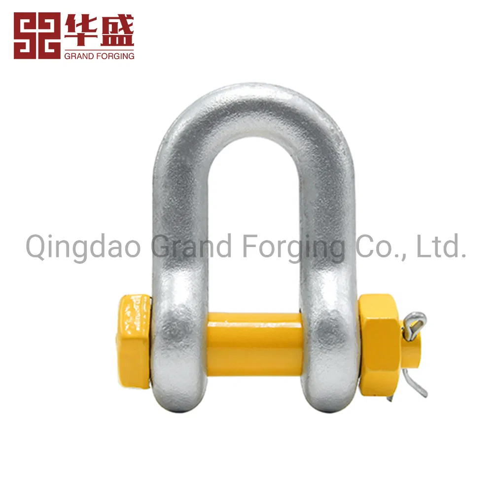 Rigging Hardware Forging Parts Us Type G210 G209 G2150 G2130 Die Forging Marine Carbon Steel Forged Chain Lifting Shackle D Shackle Bow Shackle Anchor Shackle