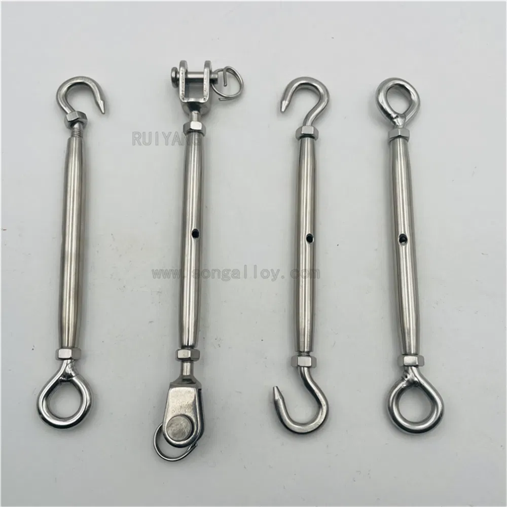 Ruiyang Stainless Steel Turnbuckle Hardware for Rigging Wire Rope, 6mm-30mm