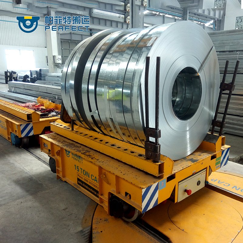 2025 China Supply Steel Factory Heavy Cargo Transport Vehicle Electric Coil Trolley