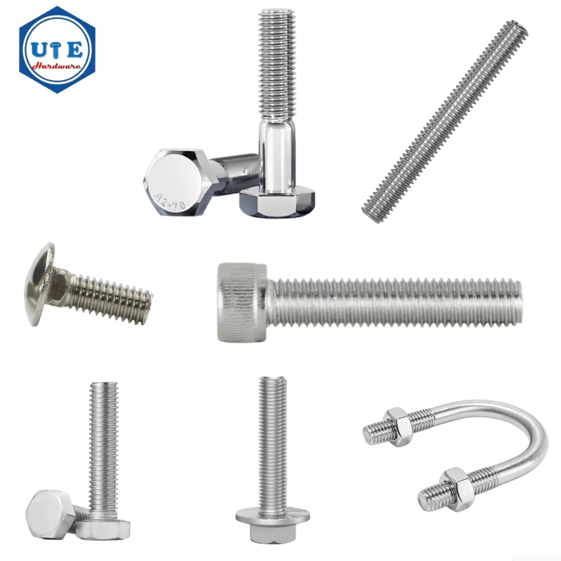 Stainless Steel Fasteners Nuts and Bolts/Hexagonal Bolts and Nuts/DIN603 Carriage Bolt/U/ Wheel Bolt/ Thread Rod /Hex Flange/Anchor/Eye /Stud Bolt with Nut