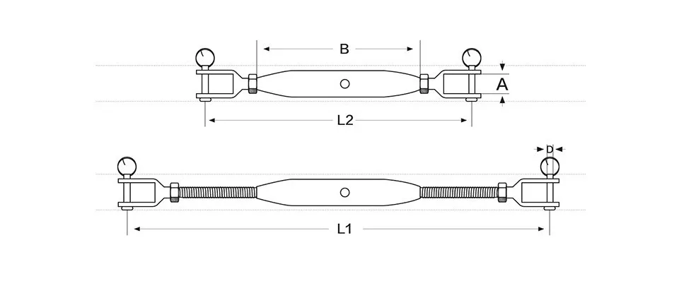 Turnbuckle Specification Diagram