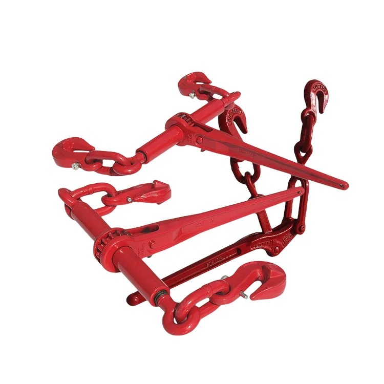 G80 European Type Ratchet Chain Load Binder with Hooks