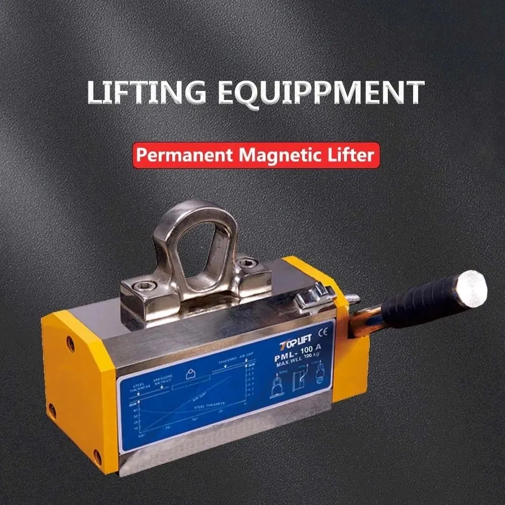 100kg CE Certiified Pml-a Hand Controlled Strong Permanent Magnetic Lifter