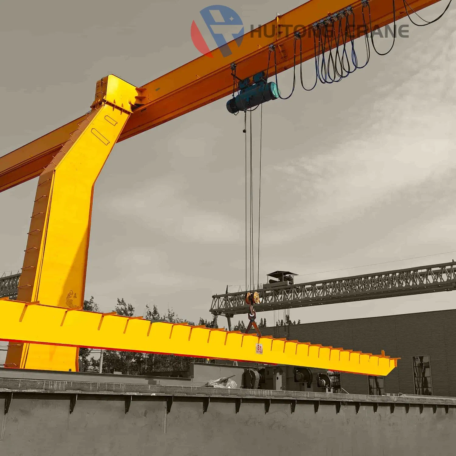 120 Ton Double Girder Gantry Crane with Heavy Hook
