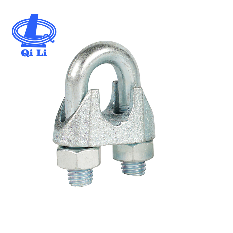 China Rigging Hardware Malleable U Shaped DIN741 Zinc Plated Wire Rope Clips