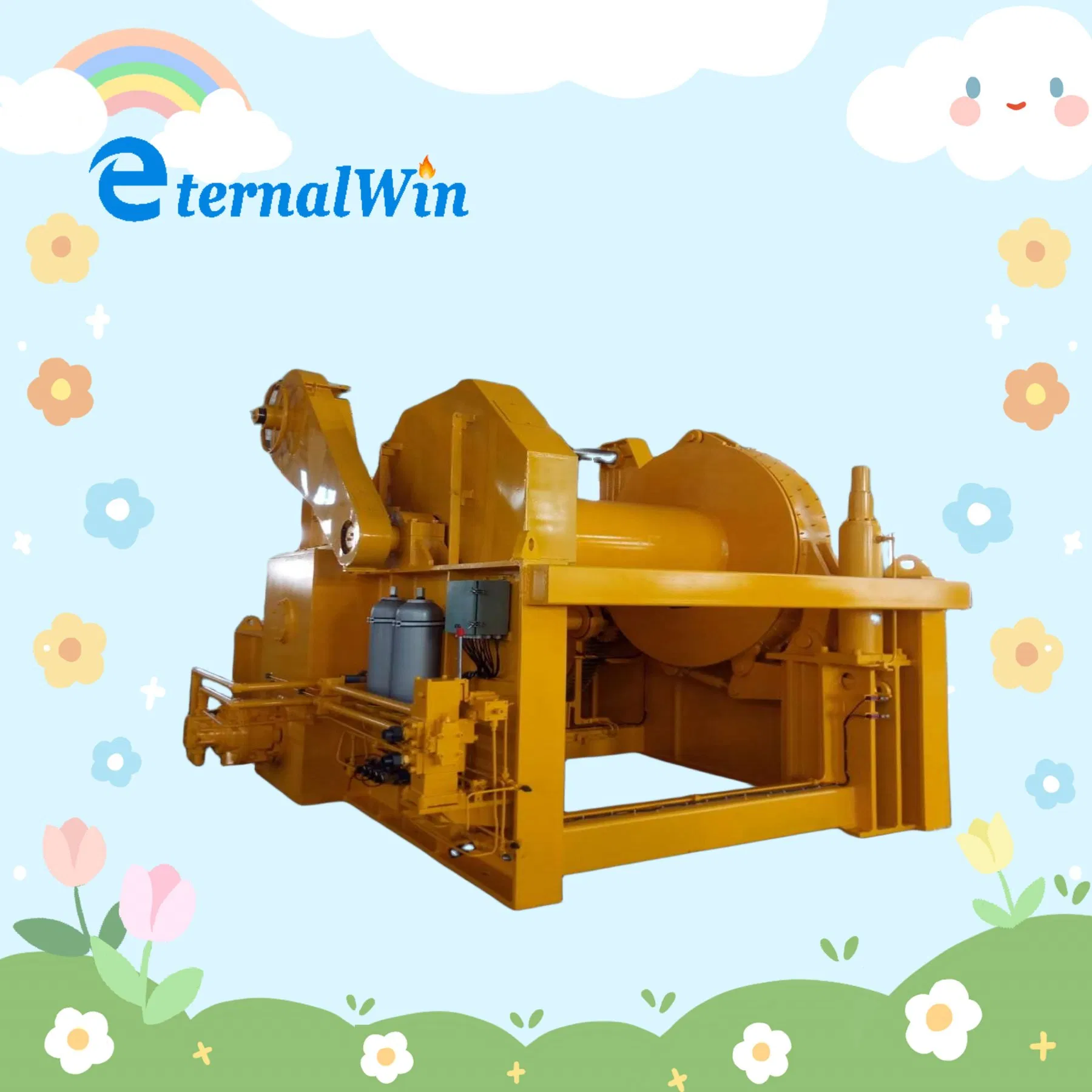 Marine Crane Steel Wire Capstan Drilling Equipment Air Winch Hydraulic Winches for Boat 100kn Price