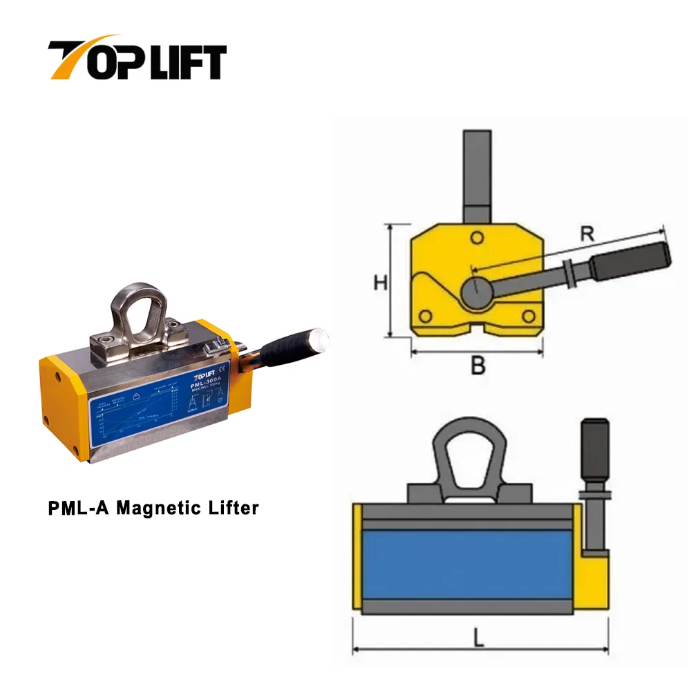 100kg CE Certiified Pml-a Hand Controlled Strong Permanent Magnetic Lifter