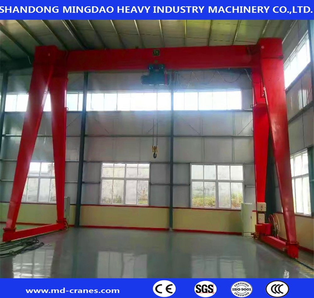 Customerised China Made Mingdao Crane Brand Light Duty Lift 3t 5t 10ton 15ton Gantry Crane Price