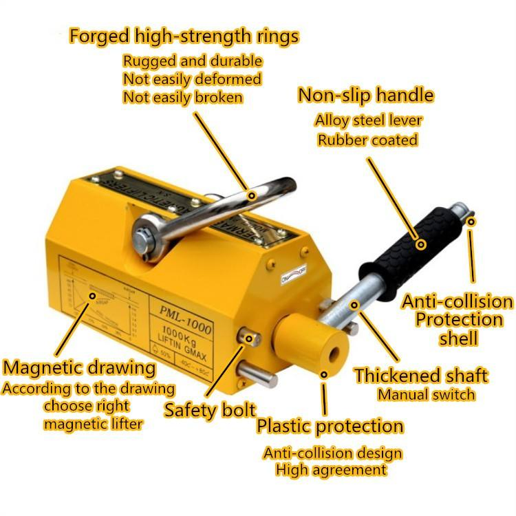 Powerful Manual Permanent Magnetic Lifter Pml-100 100kg