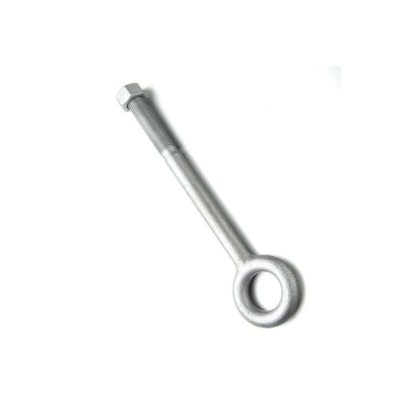 Supply Galvanized Forged Eye Bolts for Power Line Together with Raw Material Report and Tensile Strength Test Report