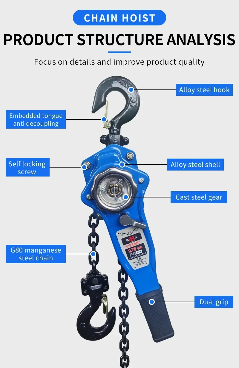 Manual Ratchet Lever Chain Hoist