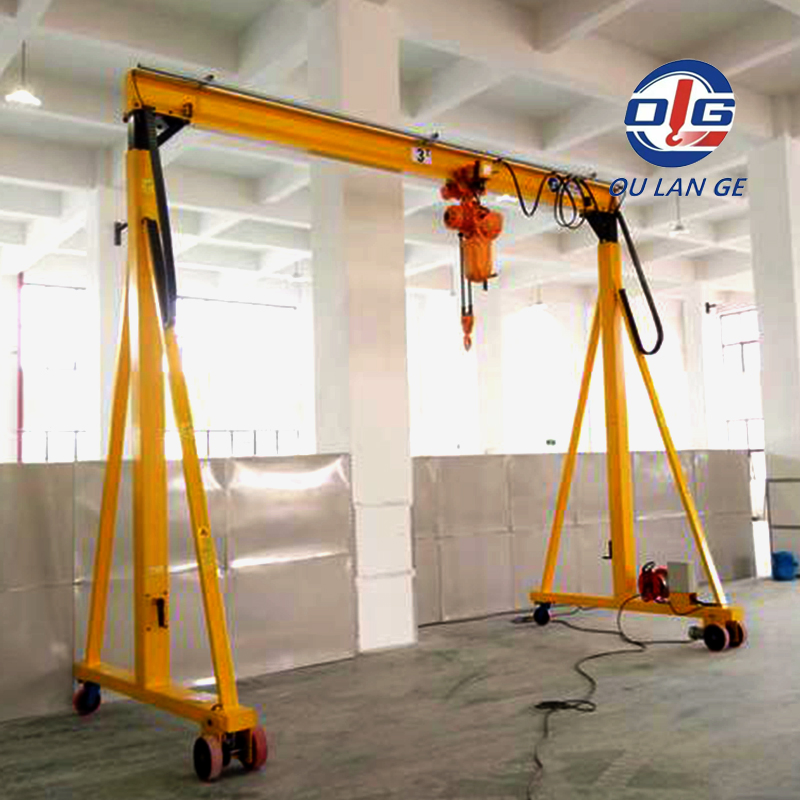 5t 25t Ton Portable Gantry Crane for Workshop Use Mobile Lifting Crane with Adjustable Height and Electric Hoist Price