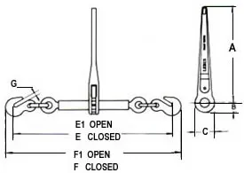 G80 Ratchet Type Load Binder