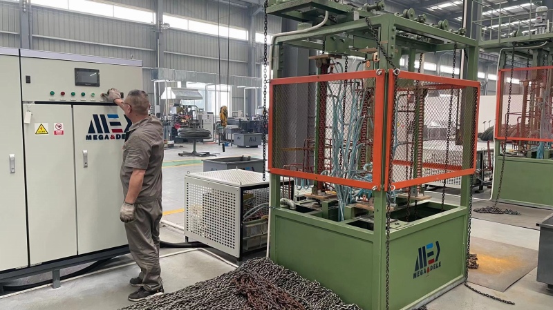 Heat treating process for high-strength lifting chains at Glinder Lift