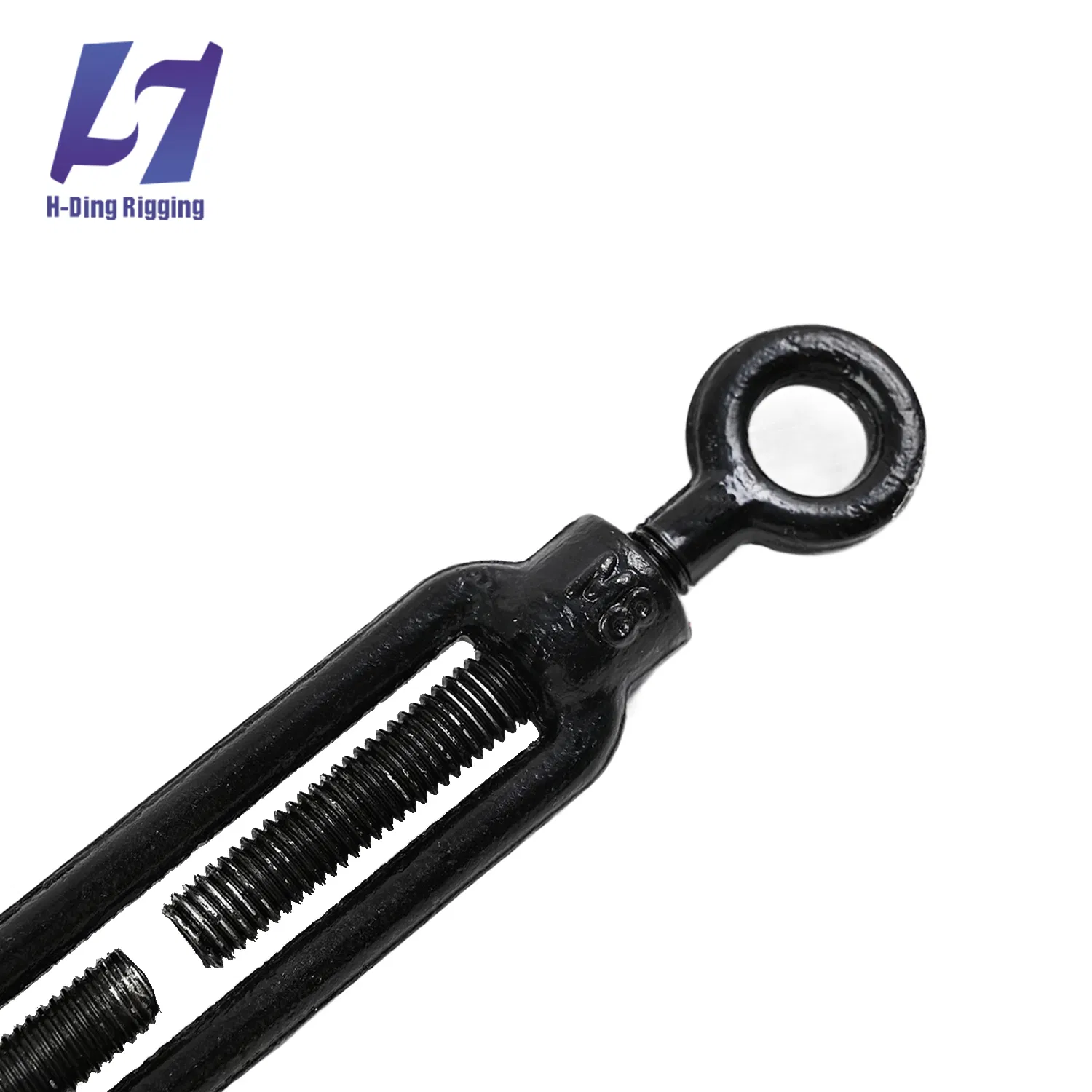 Black Polymer Coated Malleable Iron Turnbuckle DIN 1480 Eye Eye Marine Grade