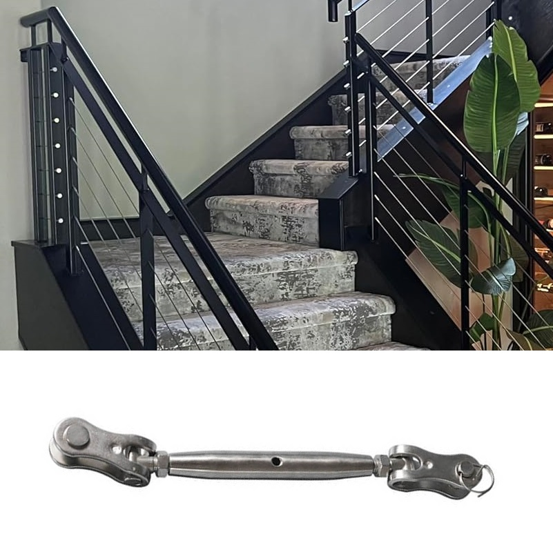 Durable Marine Stainless Steel Toggle Jaw Turnbuckle Set for Boats