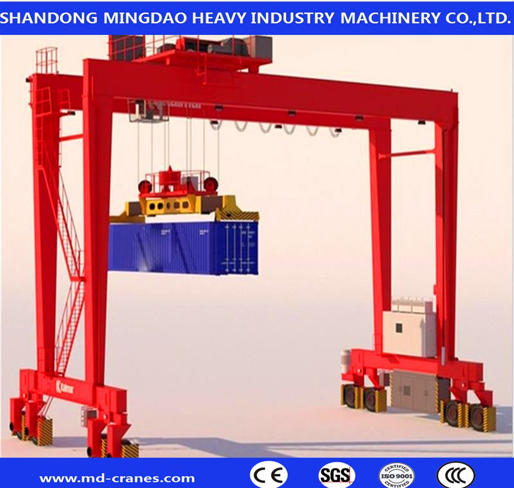 CE/SGS/ISO/TUV/Eac 20 T 50t Heavy Duty General Construction Equipment Outdoor Warehouse Heavy Portable Container Quay Double Girder Winch Trolley Gantry Crane