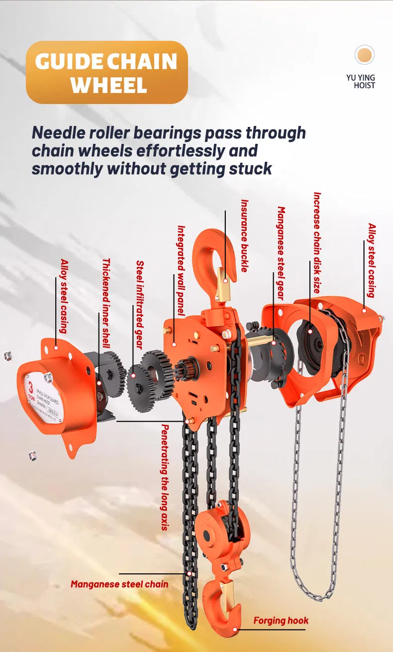 Hand Manual Lever Chain Block Hoist 3