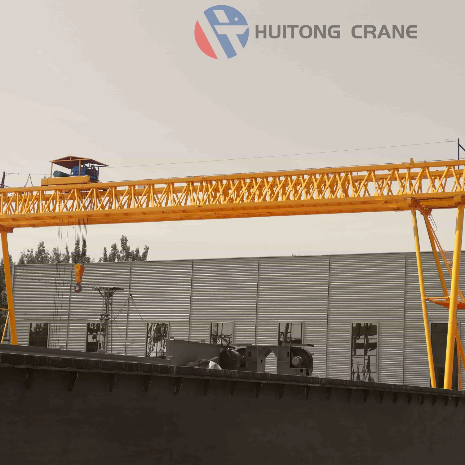 120 Ton Double Girder Gantry Crane with Heavy Hook