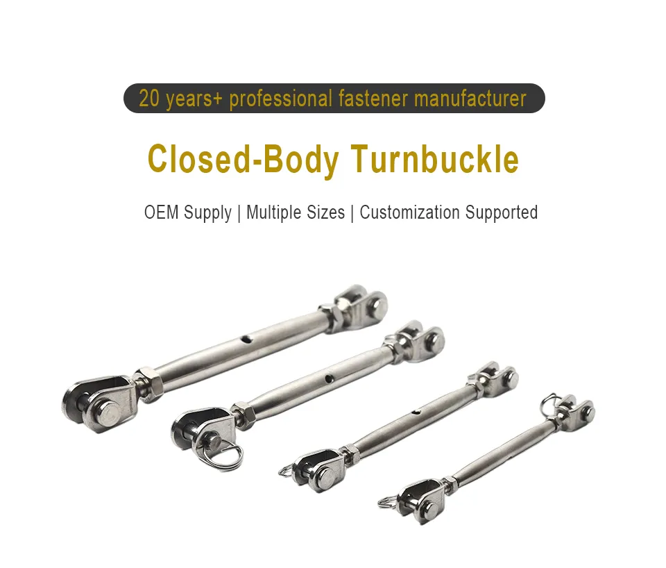 Jaw/Jaw Closed Body Turnbuckle