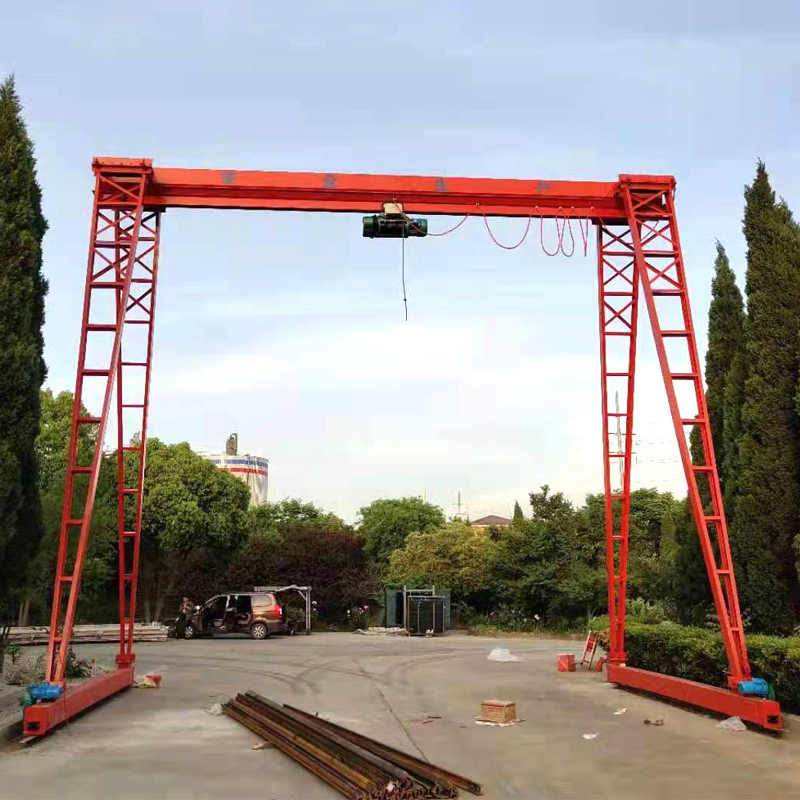 Heavy-Duty Indoor Outdoor Electric Hoist Gantry Crane with Remote