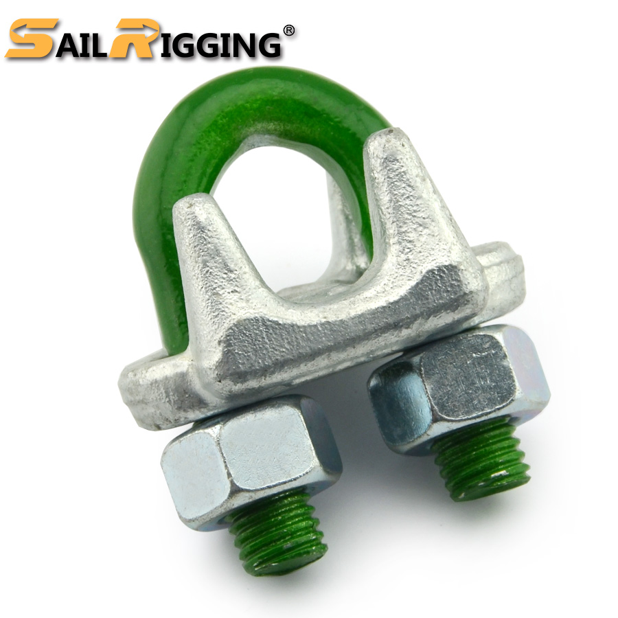 1/8'' 3/16'' 1/4'' 5/16'' Us Type Drop Forged Wire Rope Clamp G450 Wire Rope End Fitting Hot DIP Galvanized Wire Rope Clips