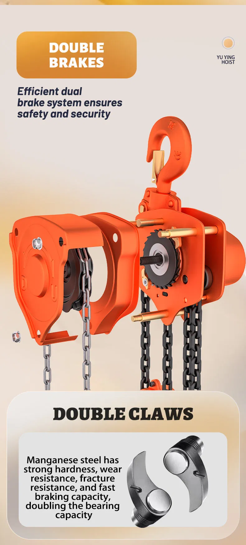 Hand Manual Lever Chain Block Hoist 4