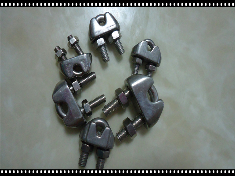 Wire Clip SS304 for Wire Rope Loop Connections Hot Sale Clamp DIN741