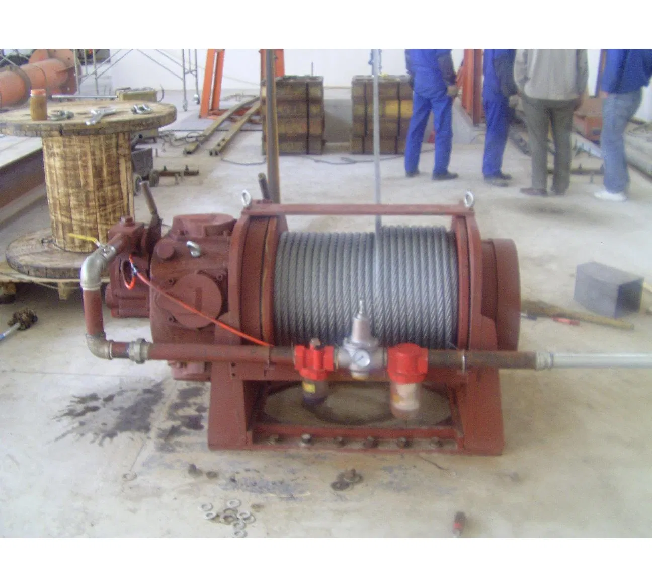 Ex-Proof 10 Ton Air Pneumatic Wire Rope Winch for Oil Gas Coal Mine Industry