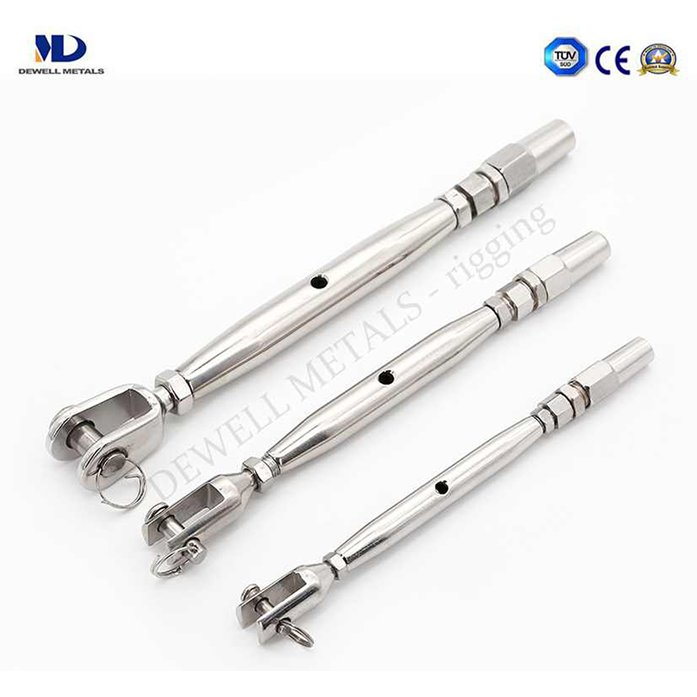 Stainless Steel Fork and Swift Terminal Turnbuckle for Ropes and Chains