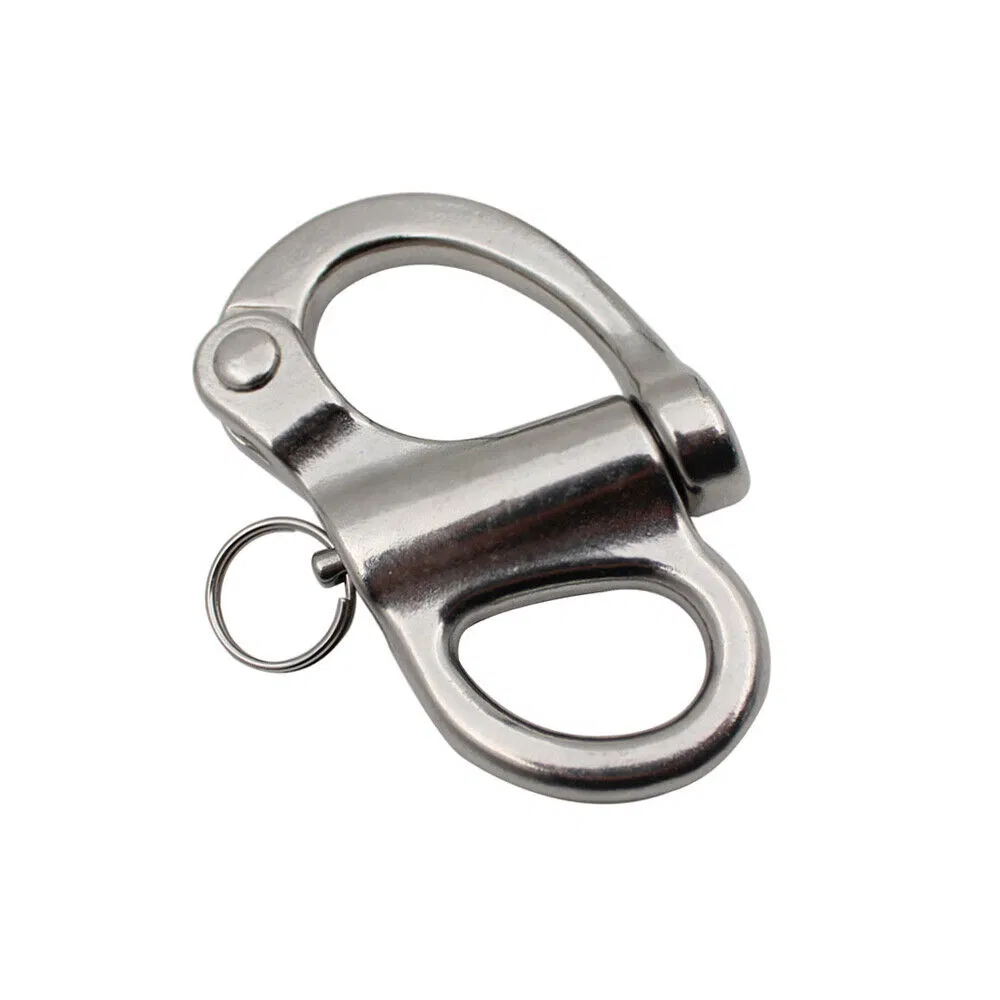 304 Stainless Steel Quick Release Snap/Marine Fixed Bail Snap Shackle for Sail Boats