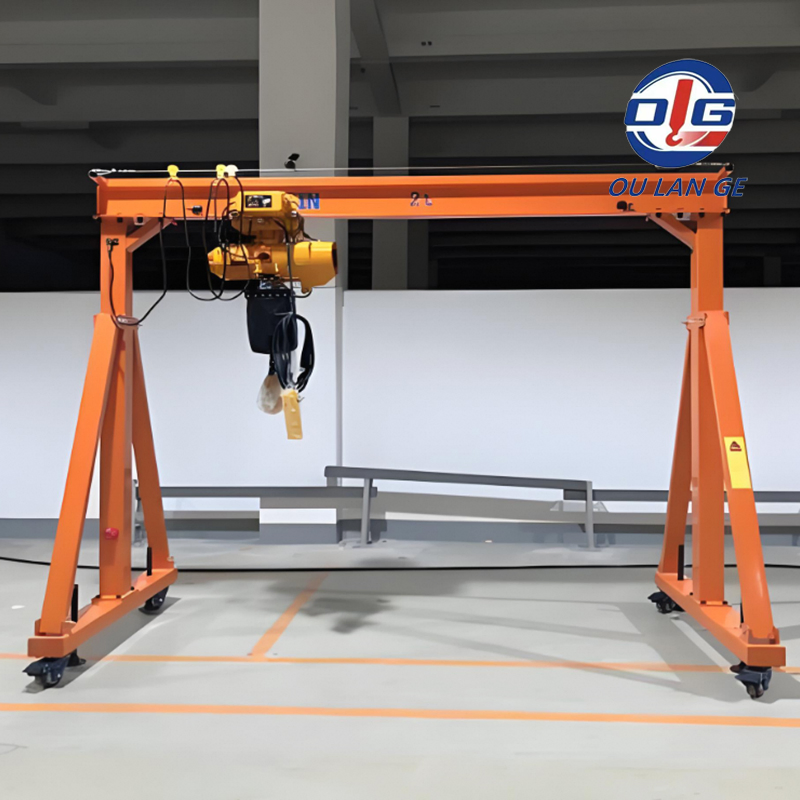 5t 25t Ton Portable Gantry Crane for Workshop Use Mobile Lifting Crane with Adjustable Height and Electric Hoist Price