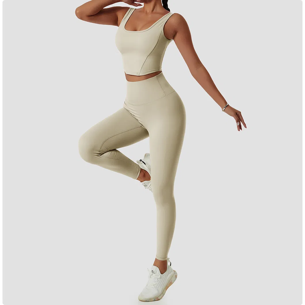 Conjunto de yoga deportivo azul