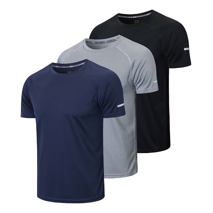 Ropa de hombre al por mayor, camiseta deportiva de secado rápido para correr, ropa deportiva Dri-Fit