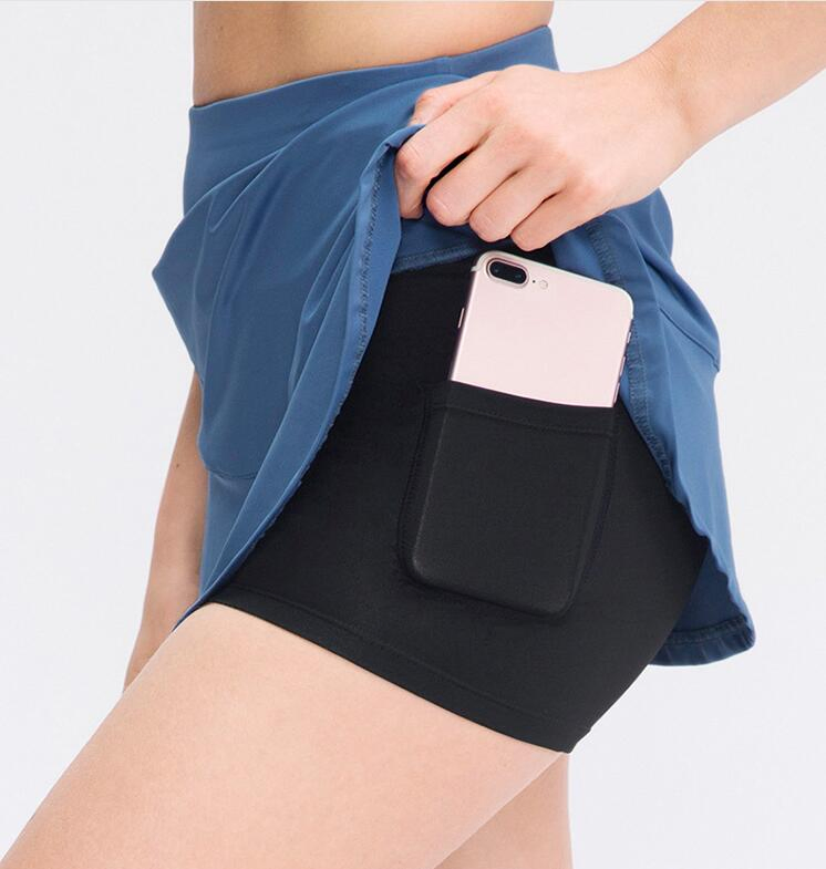 Falda activa ligera para mujeres para correr, tenis, golf y deportes de entrenamiento