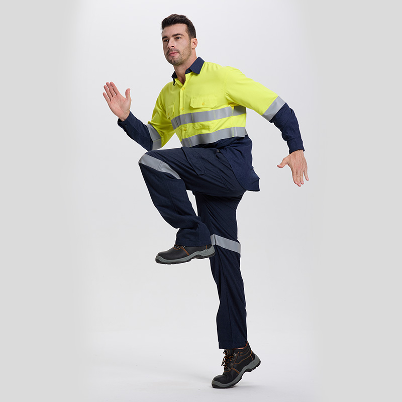 Camisa de trabajo de seguridad contra incendios para hombres, camisa de soldadura para trabajadores