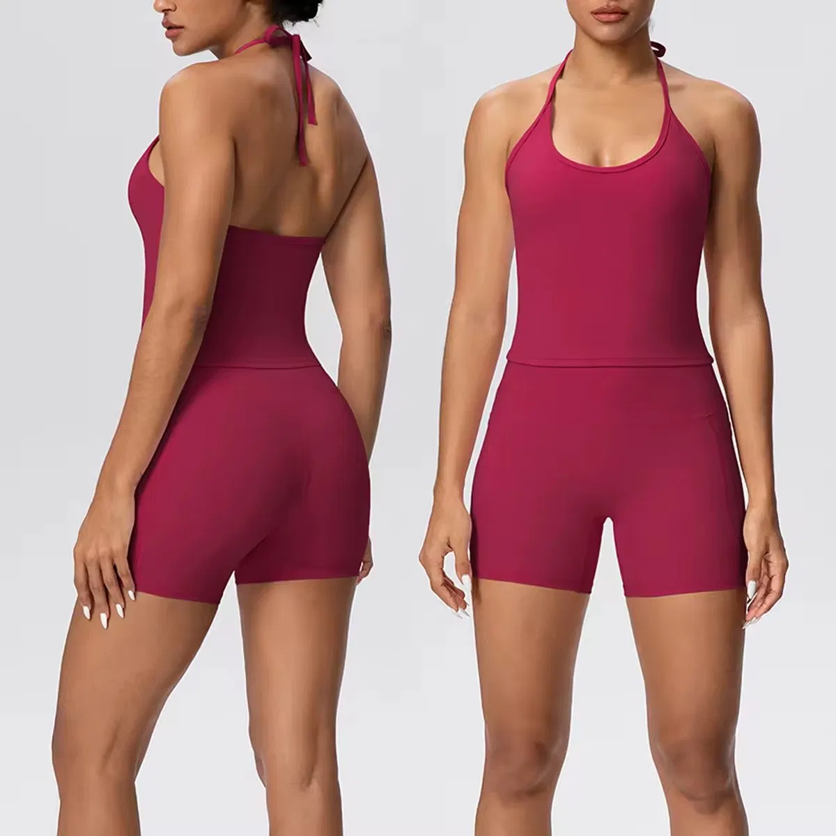 Ropa atlética suave, trajes casuales sexys para mujeres, conjunto de dos piezas para correr, set de tanque y pantalones cortos transpirables, ropa deportiva