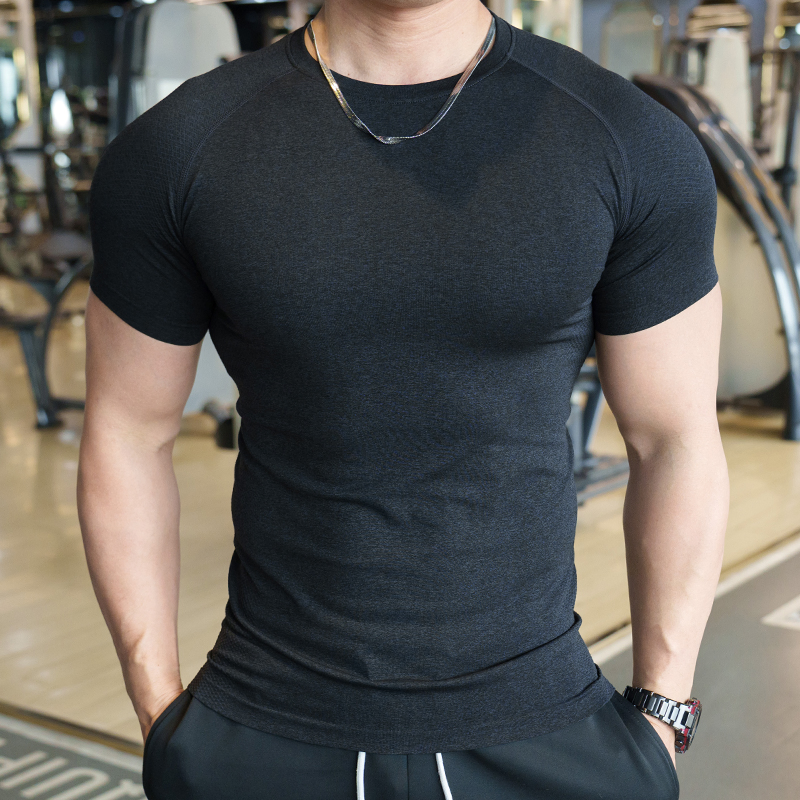Camisetas deportivas de compresión para hombres, camisetas ajustadas de gimnasio, secado rápido, tops de fitness, ropa activa para entrenamientos y camisetas para correr