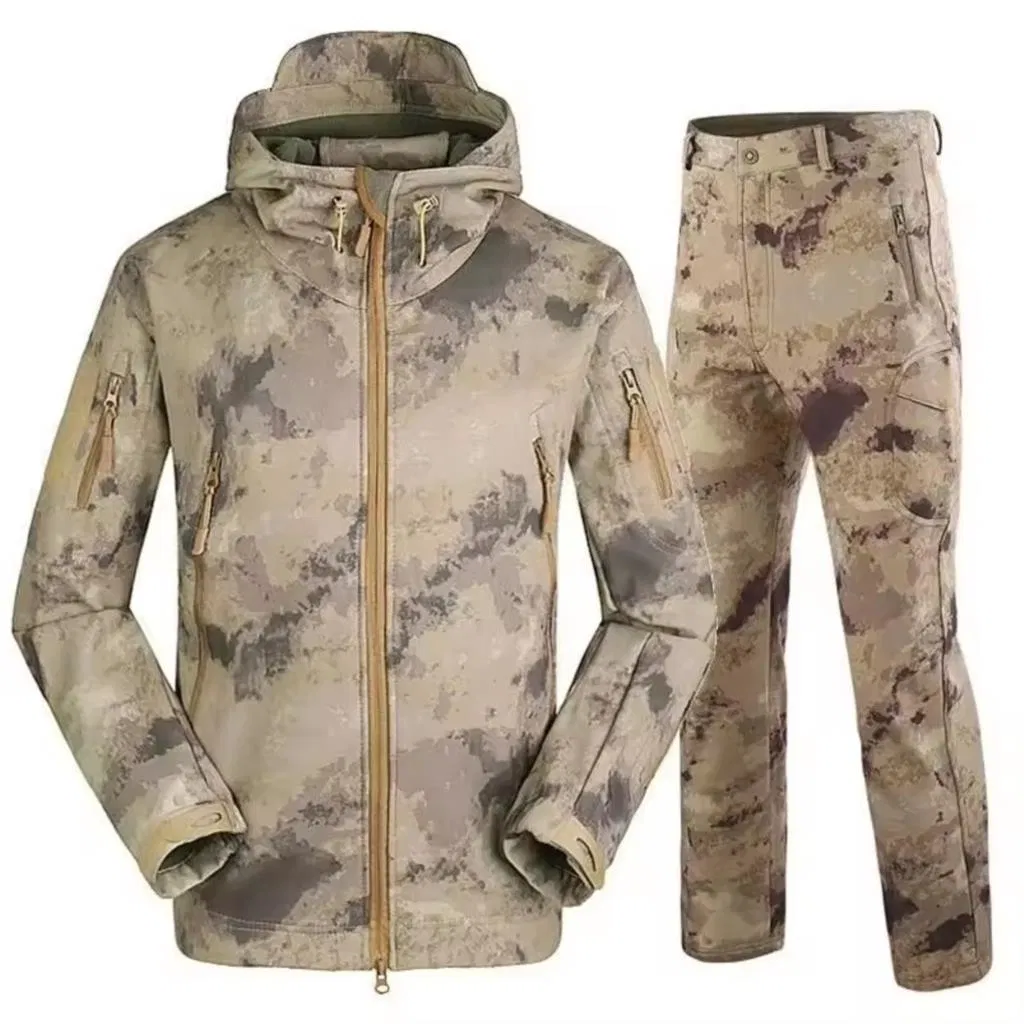 Ropa de hombre para senderismo y caza, chaqueta personalizada de invierno, casual, impermeable, de concha blanda, transpirable y a prueba de viento para actividades al aire libre