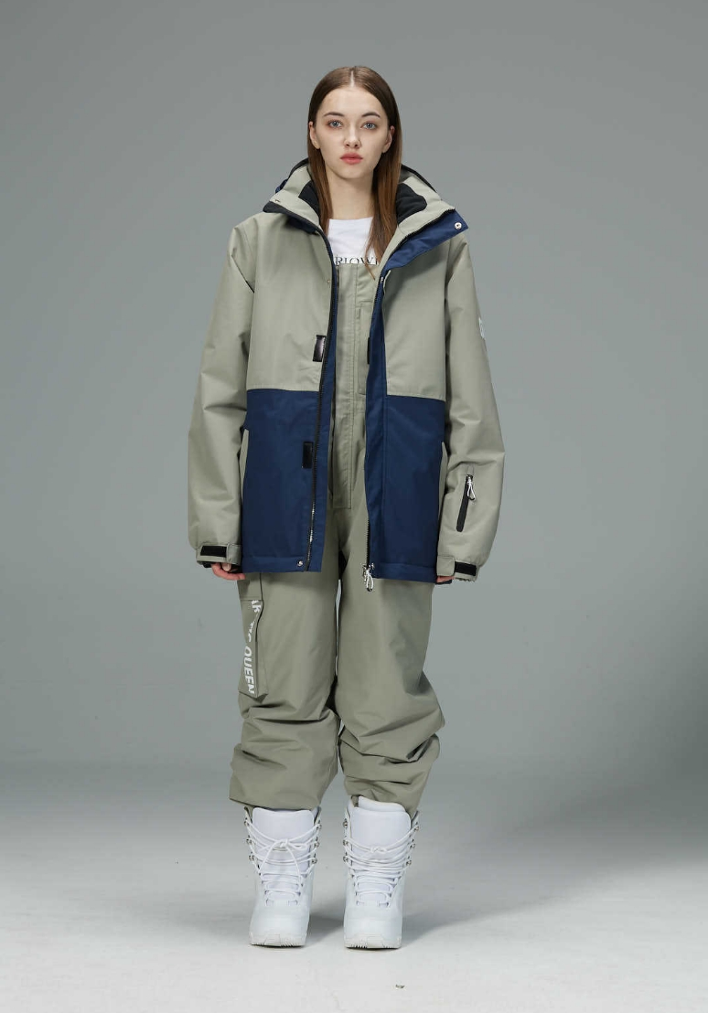 Ropa de esquí para mujeres, senderismo, esquí al aire libre, a prueba de viento, impermeable y cálida